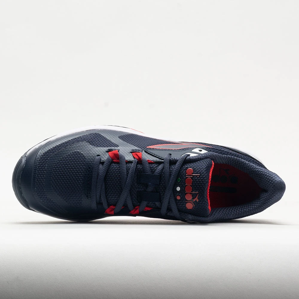 Diadora Trofeo 2 AG Pickleball Men's Blue Corsair/White/Fiery Red 5 Diadora Trofeo 2 AG Pickleball Men's Blue Corsair/White/Fiery Red - Image 3