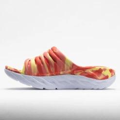 HOKA Ora Recovery Slide Swirl Unisex Yellow Pear/Fiesta -Hoka Sports Gear Shop 570558 1