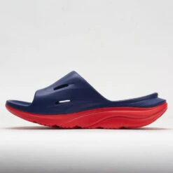 HOKA Ora Slide 3 Unisex Bellwether Blue/Red Alert -Hoka Sports Gear Shop 570614 1