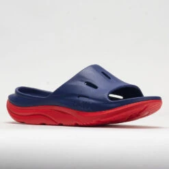 HOKA Ora Slide 3 Unisex Bellwether Blue/Red Alert -Hoka Sports Gear Shop 570614 5