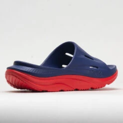 HOKA Ora Slide 3 Unisex Bellwether Blue/Red Alert -Hoka Sports Gear Shop 570614 6