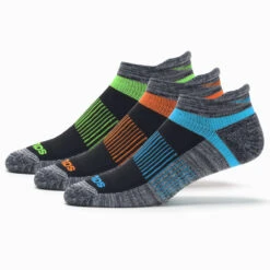 Saucony Inferno No Show Tab Socks 3 Pack 28 Saucony Inferno No Show Tab Socks 3 Pack -Hoka Sports Gear Shop 650965 066 1