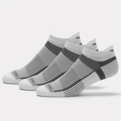 Saucony Inferno Ultralight No Show Socks 3 Pack -Hoka Sports Gear Shop 651194 100 1