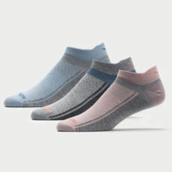 Saucony Inferno Ultralight No Show Socks 3 Pack -Hoka Sports Gear Shop 651194 680 1