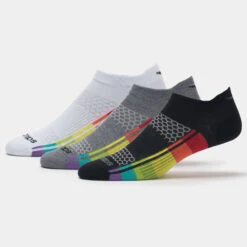 Saucony Inferno Ultralight No Show Socks 3 Pack -Hoka Sports Gear Shop 651194 905 1