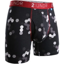 2UNDR Swing Shift 6" Boxer Briefs Patterns -Hoka Sports Gear Shop 756827 056 1
