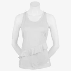 Fila Ruffles & Stripes Ruffle Racerback Tank Women's -Hoka Sports Gear Shop 757418 100 1