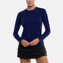 Lucky In Love LUV Protection Breeze L/S Crew Women's -Hoka Sports Gear Shop 758076 401 1